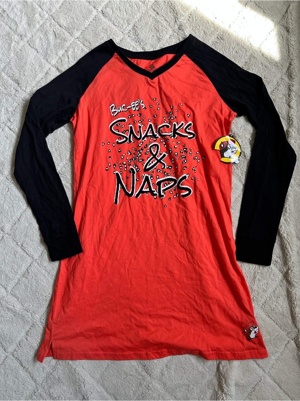 Buc-ee's | Snacks and Naps Sleep Shirt nightgown | Size small / medium